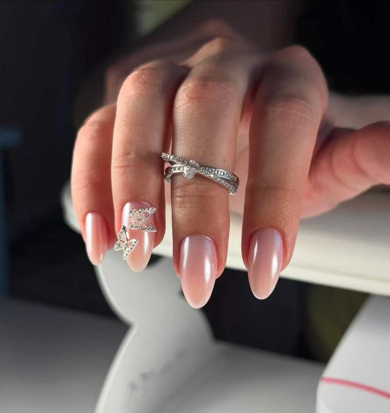 Pink + crystal detail